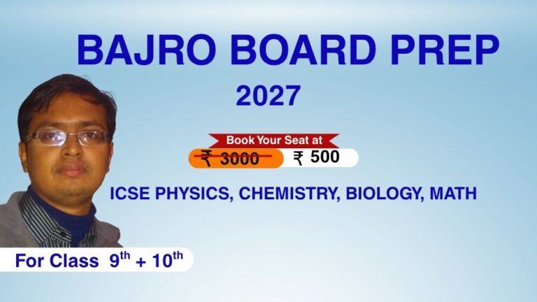 ICSE_BAJRO BOARD PREP FOR CLASS 9 & 10