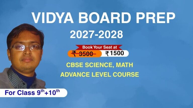 CBSE_VIDYA SCHOOL PREP FOR CLASS 9 & 10